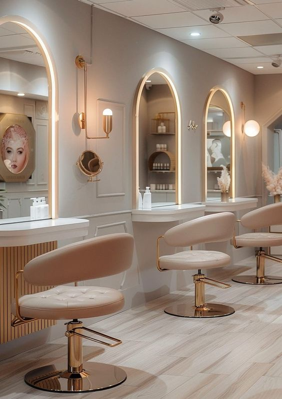 imagem interna do salão de beleza